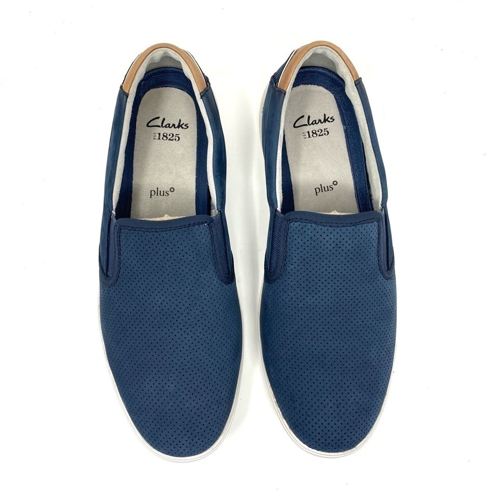 Clarks Newood Easy in Denim Blue Nubuck - Picture 4 of 7